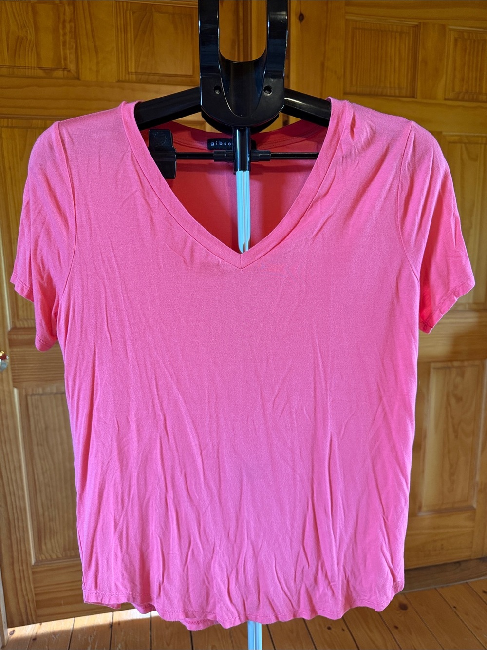 Pink V-Neck Women’s Top